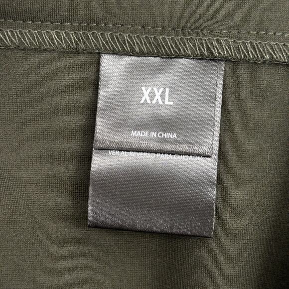 Express Pont Pant Size XXL Rosin Green Pull On Ankle High Waist Stretch Knit - Picture 3 of 11